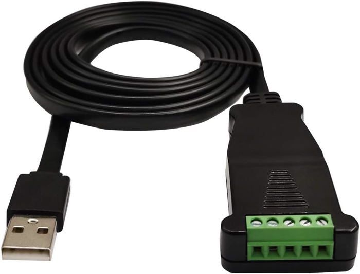 Câble USB Vers RS485 RJ45 Cutesliving Pour Onduleurs Deye/SunSynk/Sol-Ark - Chipset FTDI FT232RL, 1.8m Noir, Compatible Windows/Mac/Linux/Android