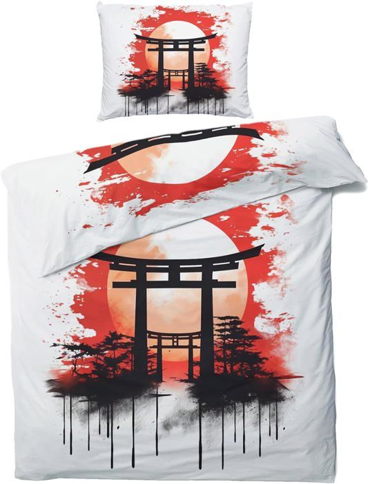 Ensemble De Literie Japonais 3 Pièces, Ensemble De Literie Avec