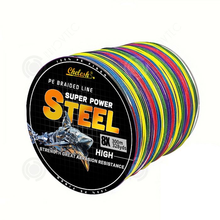 Ligne De Pêche PE Tressée Alivisa 16 Brins – 300m/500m, Diamètres 0.28 à 2mm, Multicolore, Super Résistance, Pour Mer, Carpe, Brochet