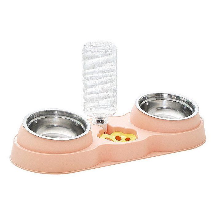 Meilleurs prix pour Bol dalimentation bol pour chat bol pour chien double bol fontaine à boire automatique bol pour animaux de compagnie anti-