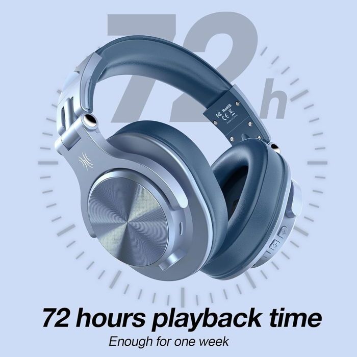 Casque sans fil - ONEODIO - A70 - Bluetooth 5.2 - Autonomie 72h - Son haute résolution