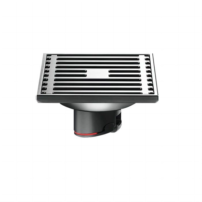 Cache-douche Antidérapant Lot De 4 Grilles De Sol Carrées Acier Inoxydable 90 Mm – Cache-canalisations Pour Salle De Bain, Cuisine Tube Carre Inox Prix