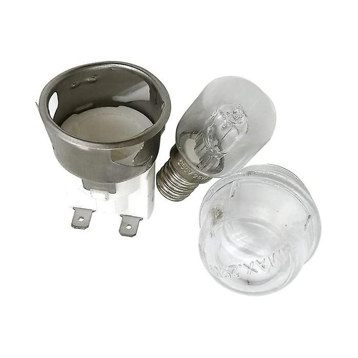 Lot de 2 ampoules de four E14 haute résistance à 300 °C 250 V 25 W douilles et éclairage de four