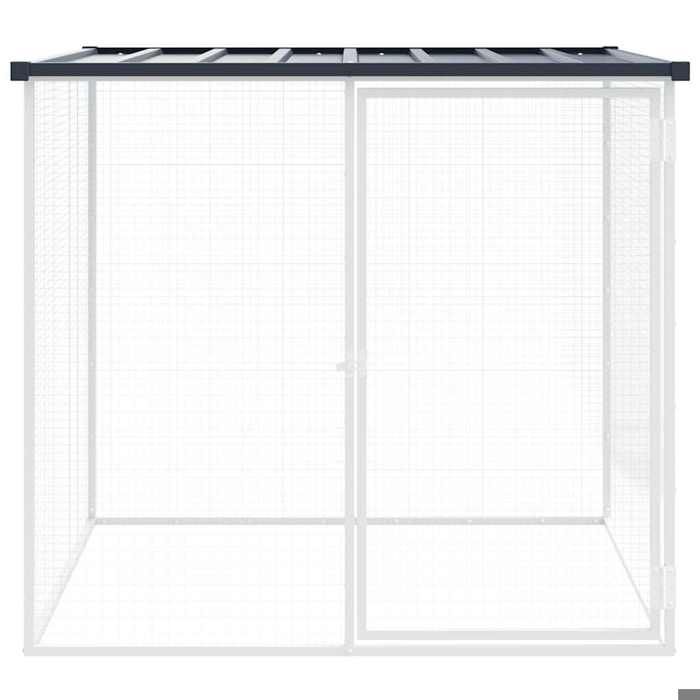 RemisePoulailler - UU - Animaux - avec toit anthracite 103x98x90 cm acier galvanisé JILIMAISON2025 9111351