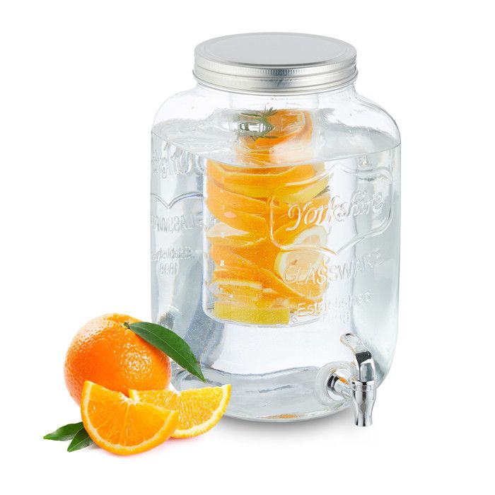 Relaxdays Tireuse à Bière 3 Robinets Poussoirs 4L – Avec Compartiment Glaçons – Distributeur Boissons Froides Pour Fêtes Et Barbecue