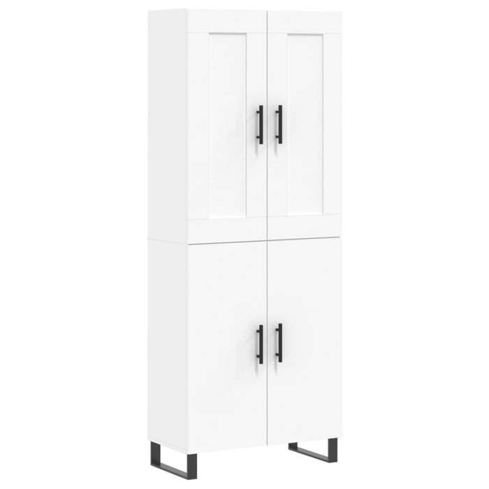 YUN@Buffet haut - MODERNE - Armoire Multicouche - Pour salon/chambre - Blanc 69 5x34x180 cm - bois dingénierie @5015@