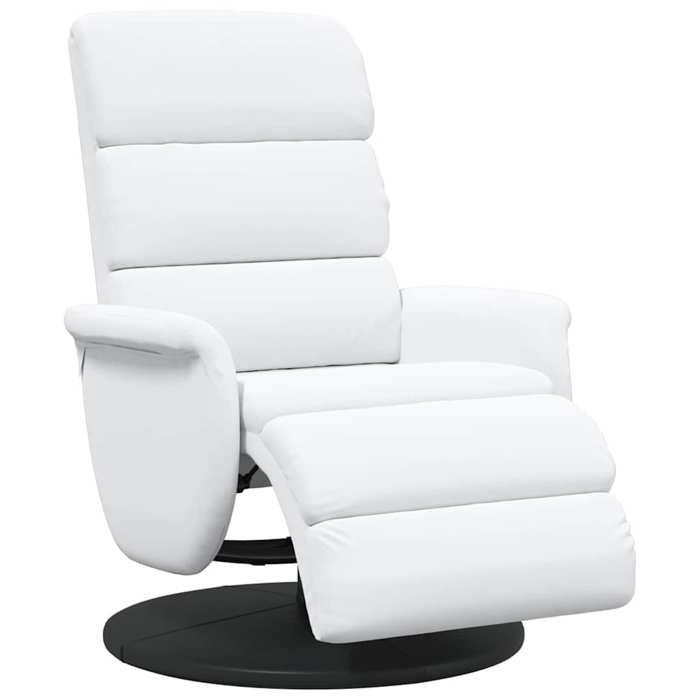 CHIC Fauteuil inclinable Blanc 71 x 98 x 106 cm Faux cuir - 71x98x106 cm 576069 S11