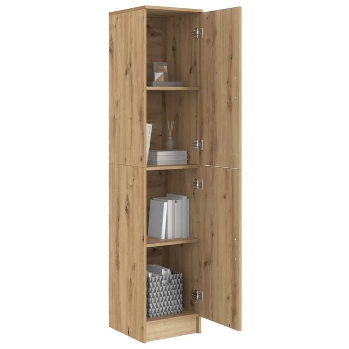 Buffet bas - JILI - Marron Highboard - pour salon - chêne artisanal 35 x 39 x 168 cm Bois dingénierie FR427