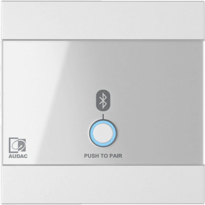 Audac WP220/W wandpaneel Bluetooth-ontvanger voor Audac-hardware