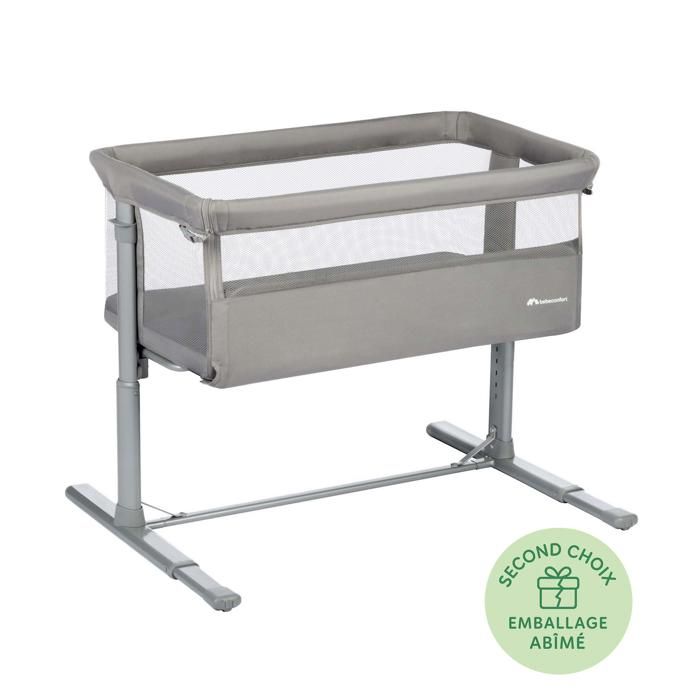 BEBECONFORT Zina Berceau Pliable Bebe & Cododo 0-6 m (0-9 kg) 5 Positions de Hauteur Inclinable Mineral Grey - Reconditionné