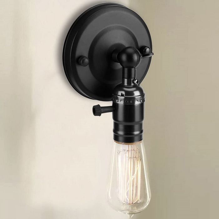 pplique murale industrielle - Aueq - ampoule led luminaire sans abat-jour style country américain minimaliste pour couloir salon