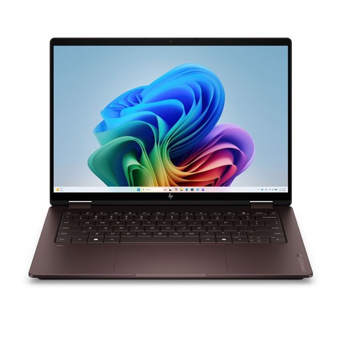 OmniBook X Flip 2 in 1 Next Gen AI 14 kc0021nfx 14 OLED Ecran tactile Copilot+PC AMD Ryzen AI 7 RAM SSD Expresso - vue 2