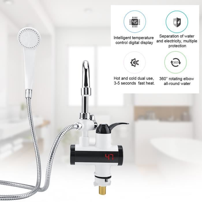 Distributeur D'eau Instantané Chaud Et Froid - Fonction Démarrage Tactile, Compatible Bouteilles 5L à 19L, Design Compact Pour Bureau Ou Maison - 6