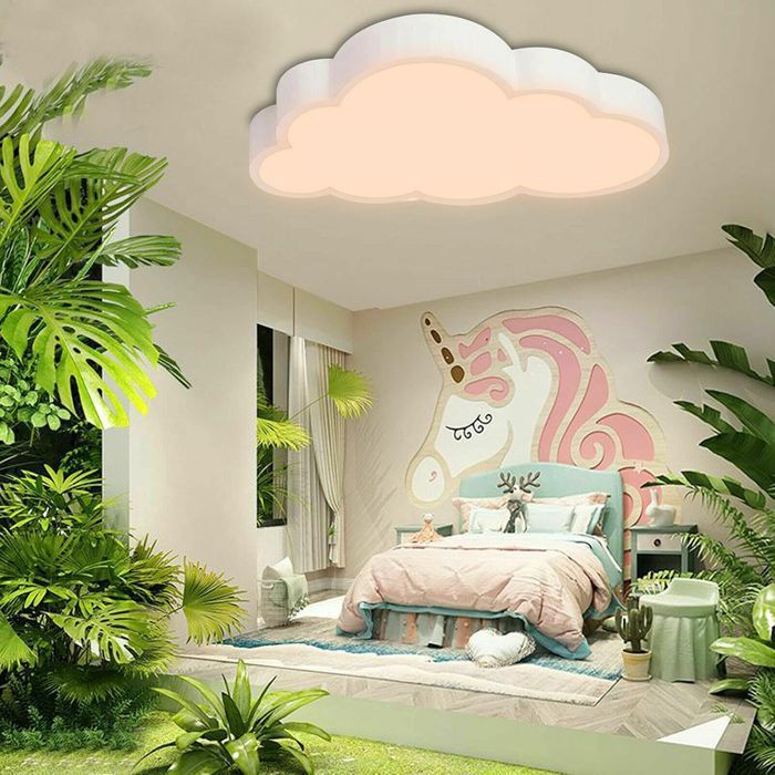 Plafonnier LED forme de nuage plafonnier enfants lampe lumière pour chambre denfants 36W