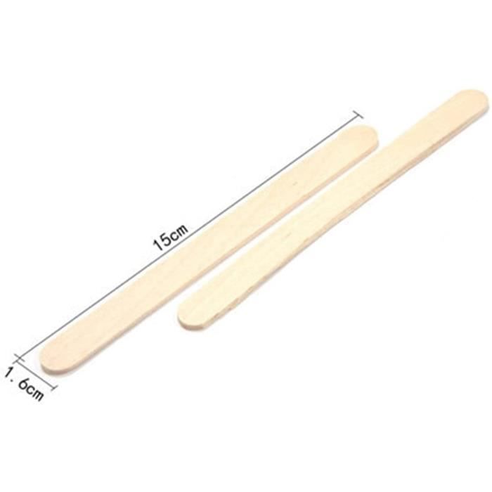 100 Cuillères à Glace En Bois – Cornet Glacé – Spatule 9,6 Cm – Jetable à Emporter – Greenbox