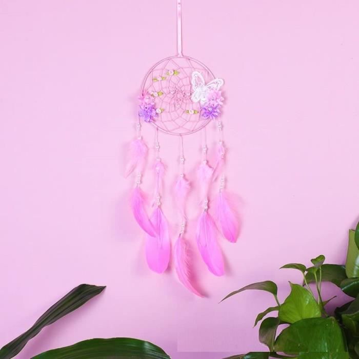 Attrape-rêves Artisanal Bleu - 16cm Diamètre - Plumes Naturelles - Décoration Chambre - Cadeau Spiritualité