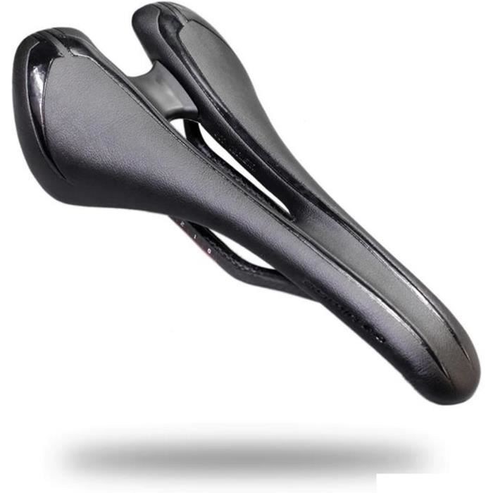 Selle Vélo Fibre Carbone – Creux Ergonomique, Design épuré, 3D Haute élasticité – Route, VTT
