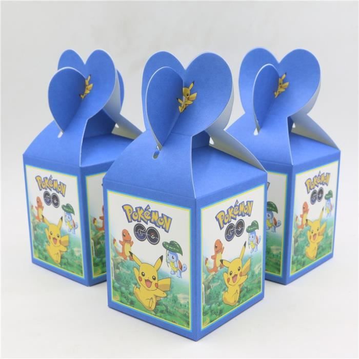 6pcs Lot Pokemon Boites De Bonbons Chocolat Bonbonnieres Sachets A Bonbons Anniversaire Enfants Cadeau Achat Vente Ballon Decoratif Prolongation Soldes Cdiscount