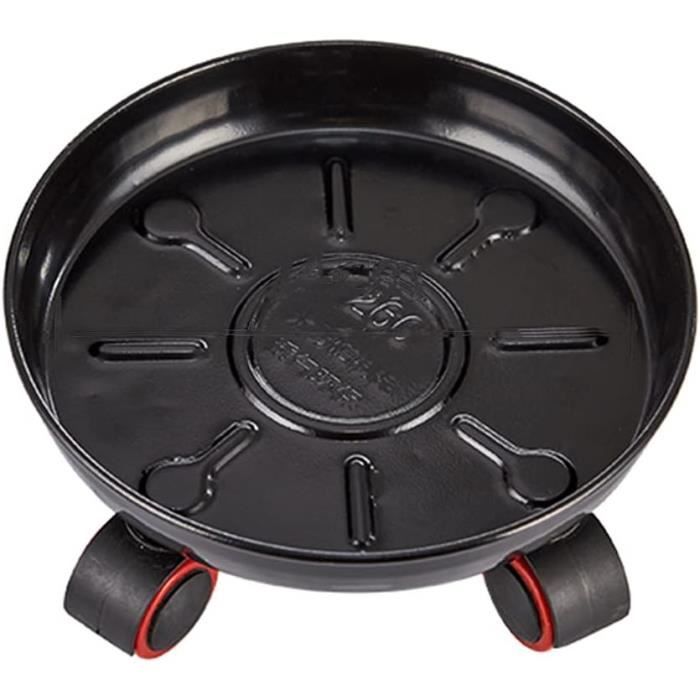 Porte Plantes à Roulettes Lot De 3 Support Pour Pot De Fleurs En Bois Carres Avec Roues 13 0002154