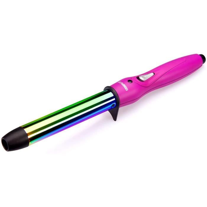 Cosmopolitan Rainbow Shine Curling Wand Pince a friser pour fer a friser pour salon de coiffure Grandes Cdiscount Electromenager