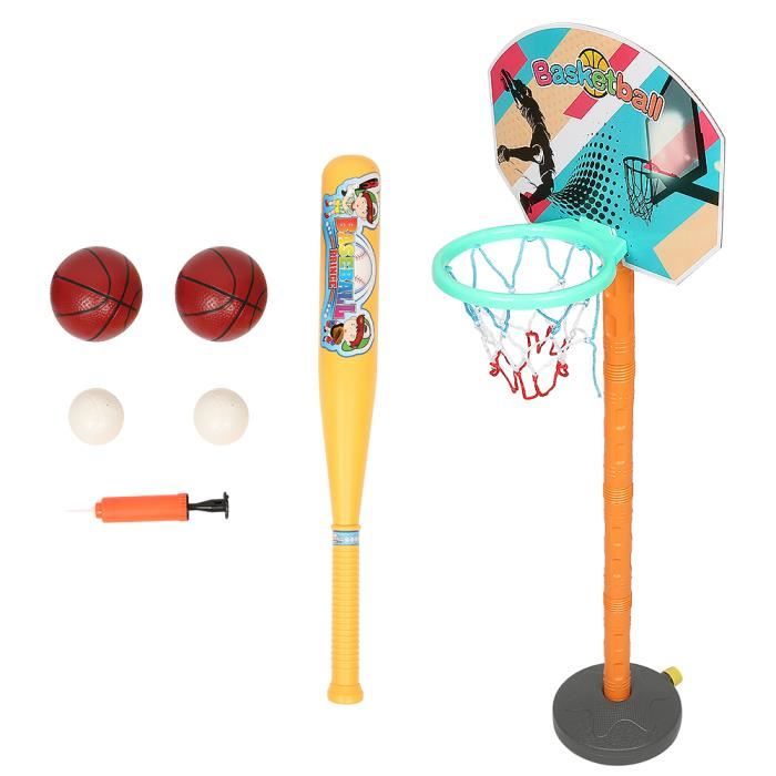 Panier De Basket Enfant Réglable 75-105 Cm - Avec 3 Ballons Et Pompe - Pour Intérieur Et Extérieur