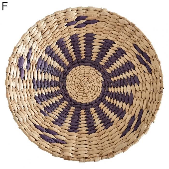 5 Paniers Muraux En Rotin - Décoration Rustique Pour Maison - Tailles Variées 7.9 à 11.8 Pouces