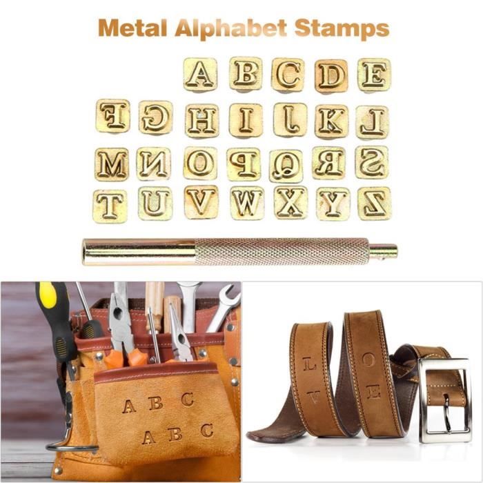 Perforatrices Alphabet 26 Pièces Pour Scrapbooking : Poinçons Lettres Portatifs Pour Cartes DIY Et Déco Artisanale