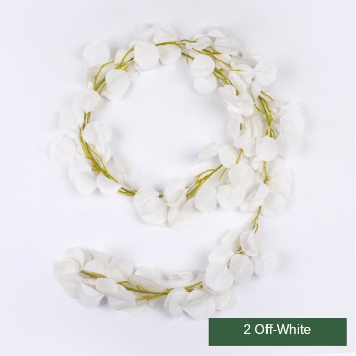 Guirlandes D'eucalyptus Artificielles Avec Fleurs Blanches De 2,7 M, Guirlande De Table De Mariage Rustique, Pièces Maîtresses De Mariage Faites à La Main Pour Dîner, Fête Prénuptiale