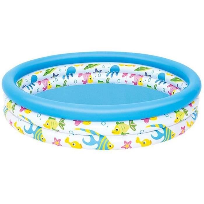 Piscine Gonflable Ronde 100x70 Cm – Pour Enfants – Intérieur Et Extérieur – été Assuré !