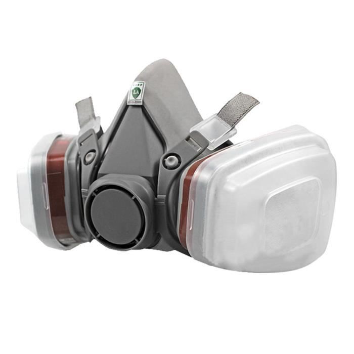 Masque Respiratoire Demi-visage 7 En 1 - Filtres P100 - Pour Peinture, Poussière, Produits Chimiques