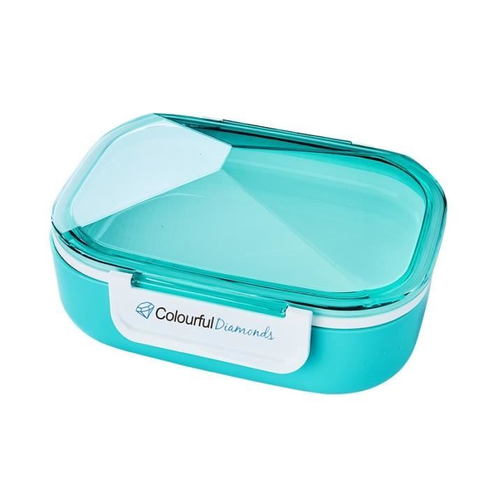 Lunch box isotherme,Boîte à déjeuner Double couche de 1500ml avec bol à
