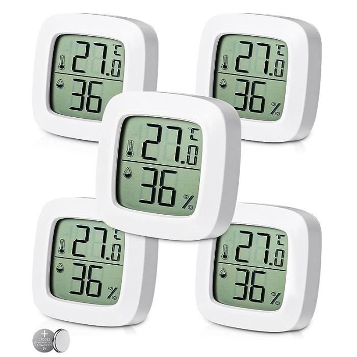 Meilleurs prix pour Thermomètre Hygromètre Numérique - AUTREMENT - 5 Pièces - Haute Précision