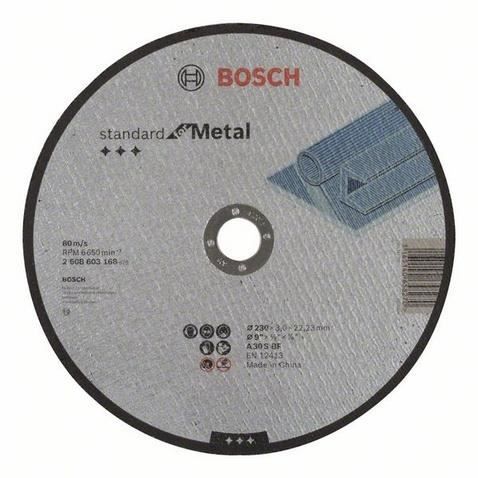 Disque à tronçonner BOSCH Standard 230x3 MM Métal Vitesse max 80 /