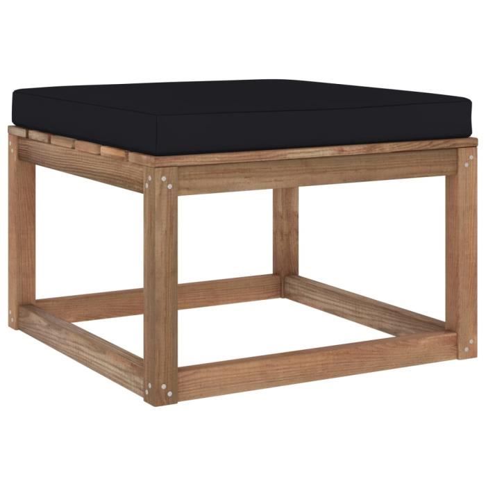 Mojawo Repose-Pieds Jardin Pliable – Métal & Textilène Anthracite – Confort Extérieur Résistant Intempéries
