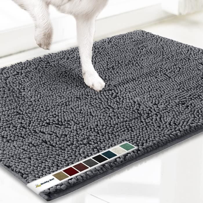 Tapis De Bain Antidérapant, Doux Et Absorbant, En Microfibre, Motif Marocain, Lavable En Machine 40 X 60 Cm Gris 97632351