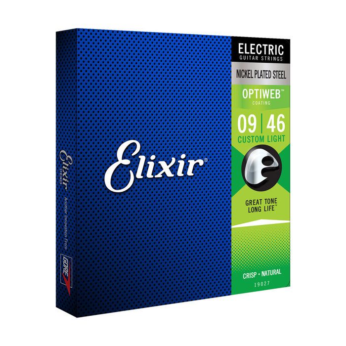 Elixir Optiweb 19027 - Le jeu de cordes pour guitare électrique qui allie durabilité et son naturel