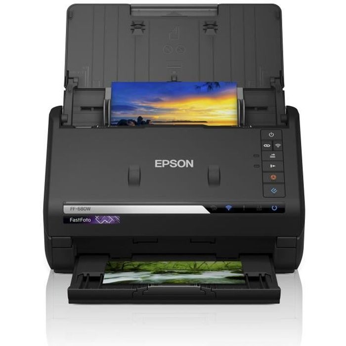 Scanner de documents EPSON FastFoto FF-680W - 600 dpi - Wifi avec bac de chargement automatique