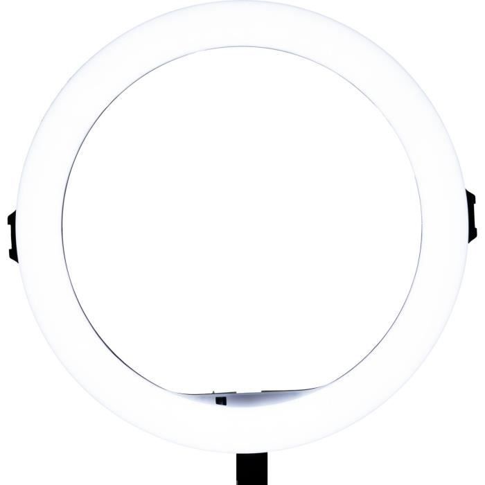 Lampe Streaming LED AE-30 ON LAN - Noir - 11W - Parfait pour la vidéo