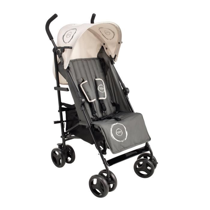 Poussette bébé citadine ultra compacte MOMI Estelle - De 0 à 36 mois - Noir  - Cdiscount Puériculture & Eveil bébé