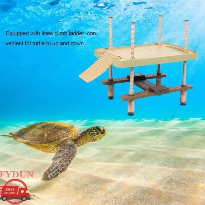 Meilleurs prix pour Plateforme flottante pour reptiles - FYDUN - Tortue - ABS - 40,5x28x41cm - Rectangulaire