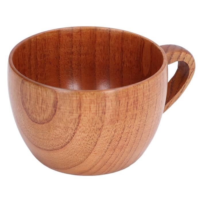 Dvkptbk Boue Faite à la Main 1X Tasses à Thé en Bois Tasse en Bois de Jujube Tonneau Tasse à Bière Voyage Maison & Jardin