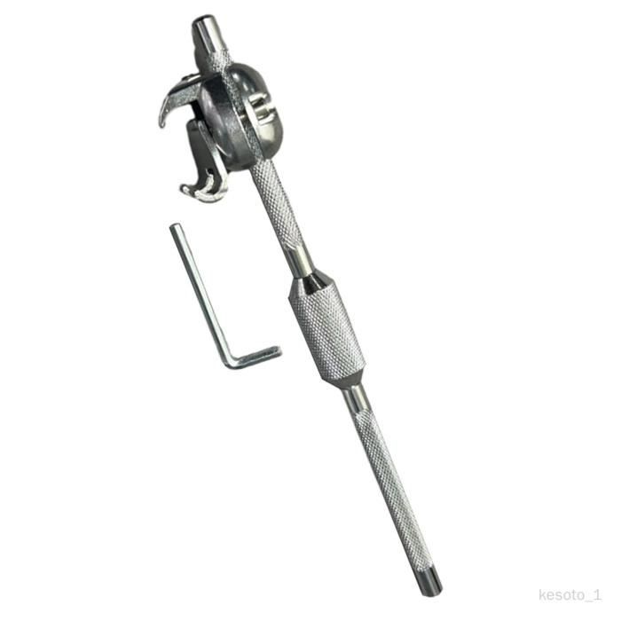 Pince De Support Pour Cloche De Batterie (cowbell) - Métal Réglable En Hauteur, Pour Kits De Batterie Jazz, Fixation Sur Cerceau De Grosse Caisse