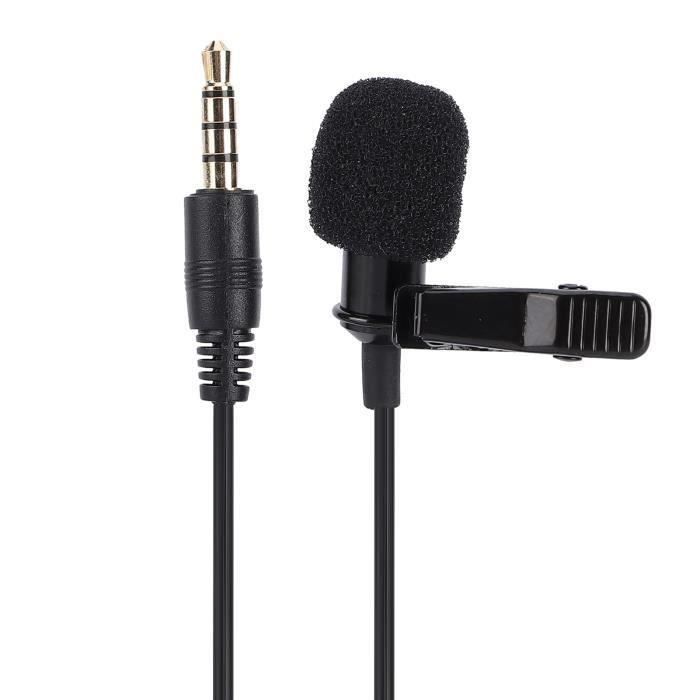 DT02501microcravate à pince ClipOn Microphone Portable Lavalier