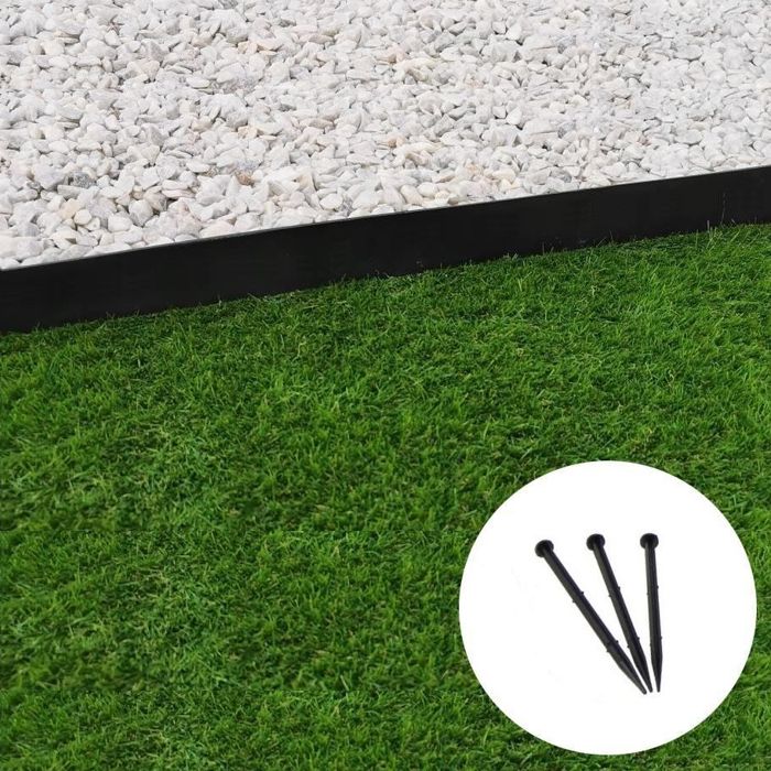 Bordure de jardin droite noire - 5,8 cm x 10