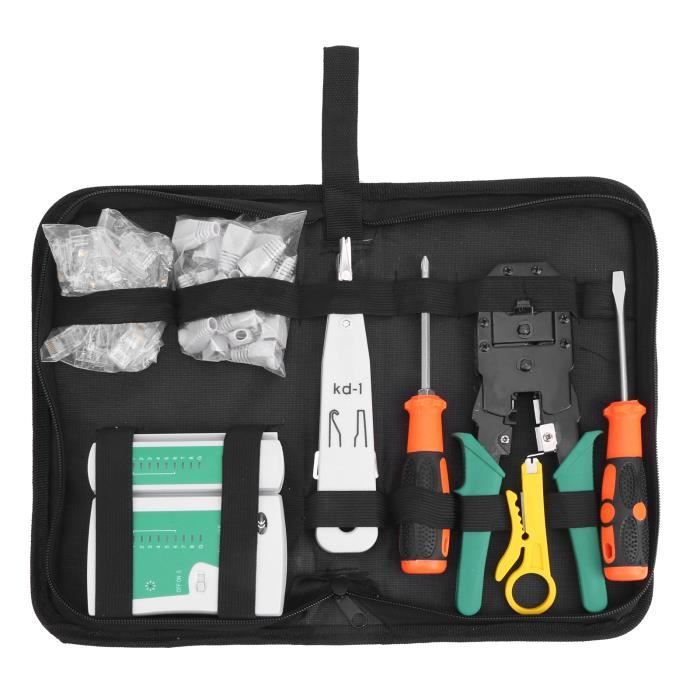 HURRISE Outil de câblage réseau professionnel Kit d'outils de ...