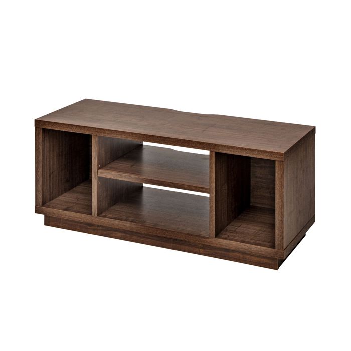 Iris Ohyama Meuble TV Meuble tele Banc TV Ecran jusquà 43 pouces OTS-100S Marron L36 x P100 x H41.5 cm