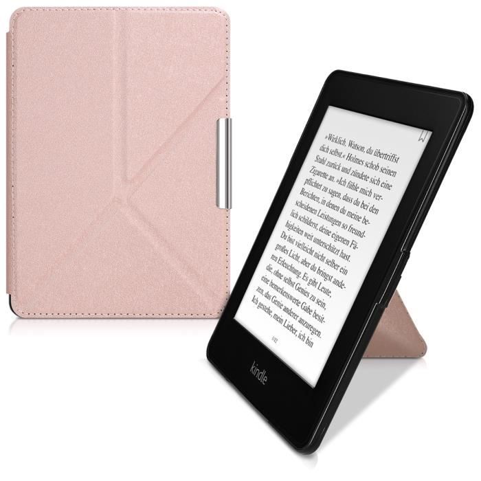 Étui Kwmobile Avec Rabat Pour Kindle Paperwhite 2024 Et Colorsoft - Protège-écran Noir - Format Poche