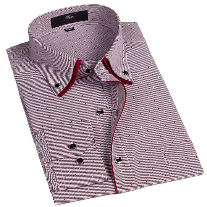 chemise homme double col