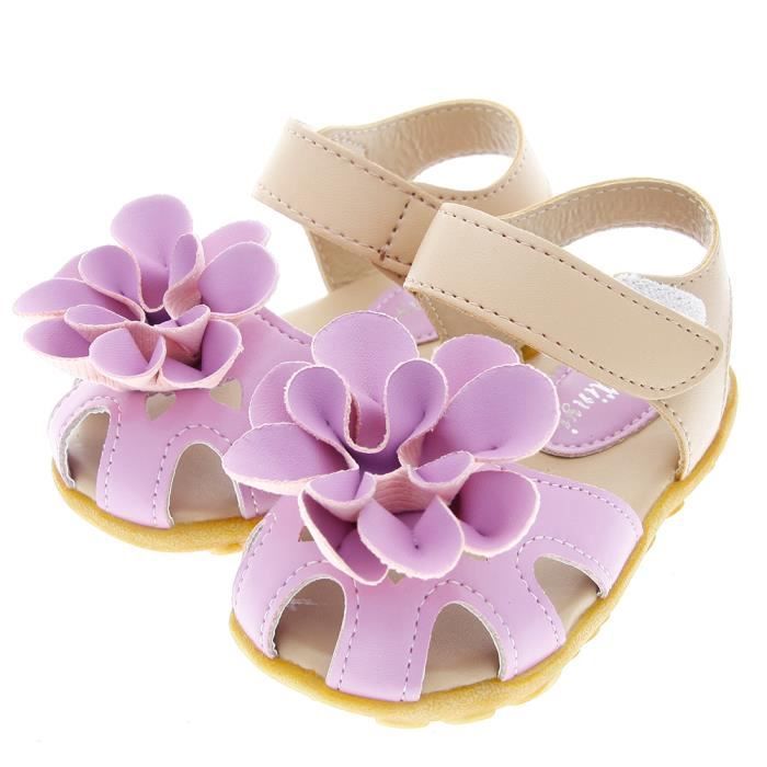 Sandales Pour Bebe Fille Chaussures Avec Fleur Ete 2 Ans Violet Cdiscount