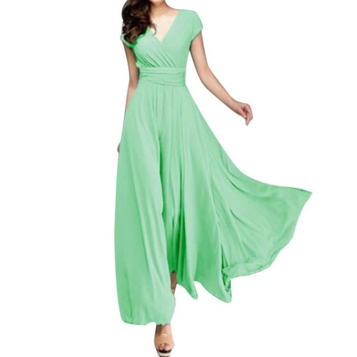 robe longue menthe